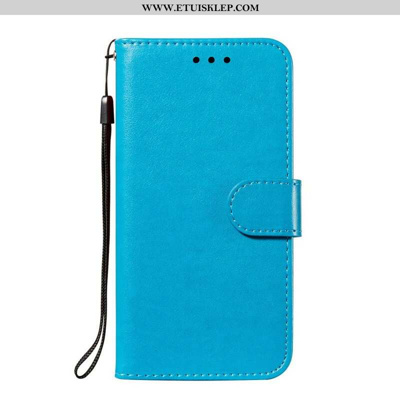 Etui Folio do Samsung Galaxy S21 FE z Łańcuch Solid Color Series Strappy